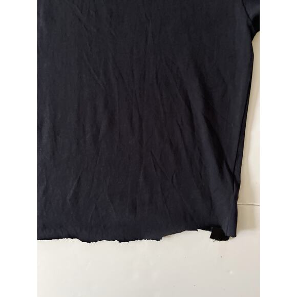 Balenciaga Black Graffiti Lettering Oversize T-Shirt Unisex L Distressed Raw Hem - Picture 7 of 10